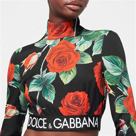 dolce gabbana t shirt women's clothing|dolce and gabbana cropped top.